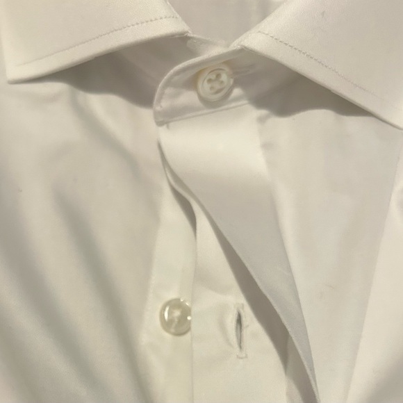 Bonobos White Tuxedo Shirt, 16/35, Elegant - Picture 6 of 7